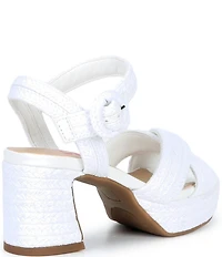 GB Girls' Brianna Jute Platform Sandals (Youth)