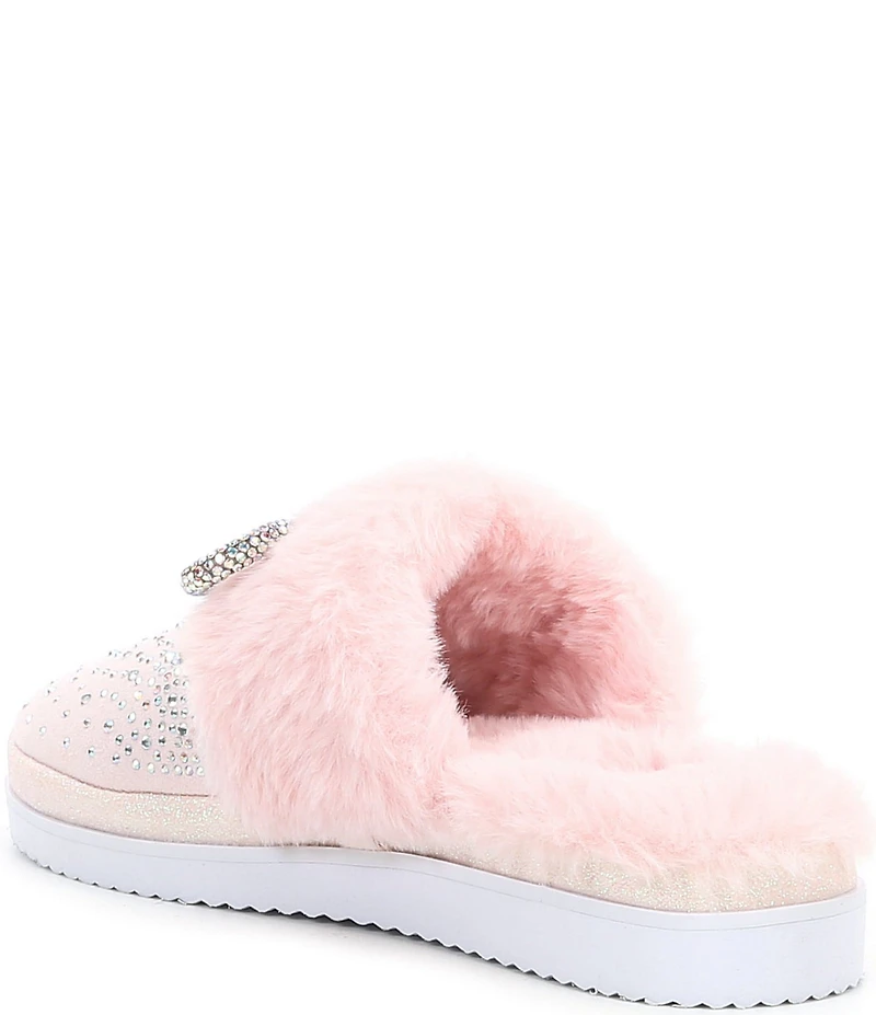 GB Girls' Comfie-Girl Bow Embellished Slippers (Toddler)