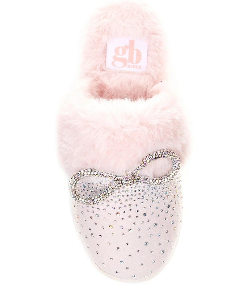 GB Girls' Comfie-Girl Bow Embellished Slippers (Toddler)