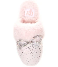 GB Girls' Comfie-Girl Bow Embellished Slippers (Toddler)