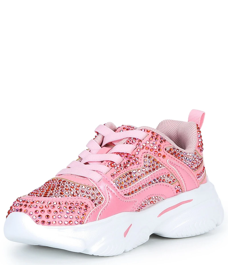 GB Girls' Dylyn Rhinestone Embellishment Sneakers (Toddler)