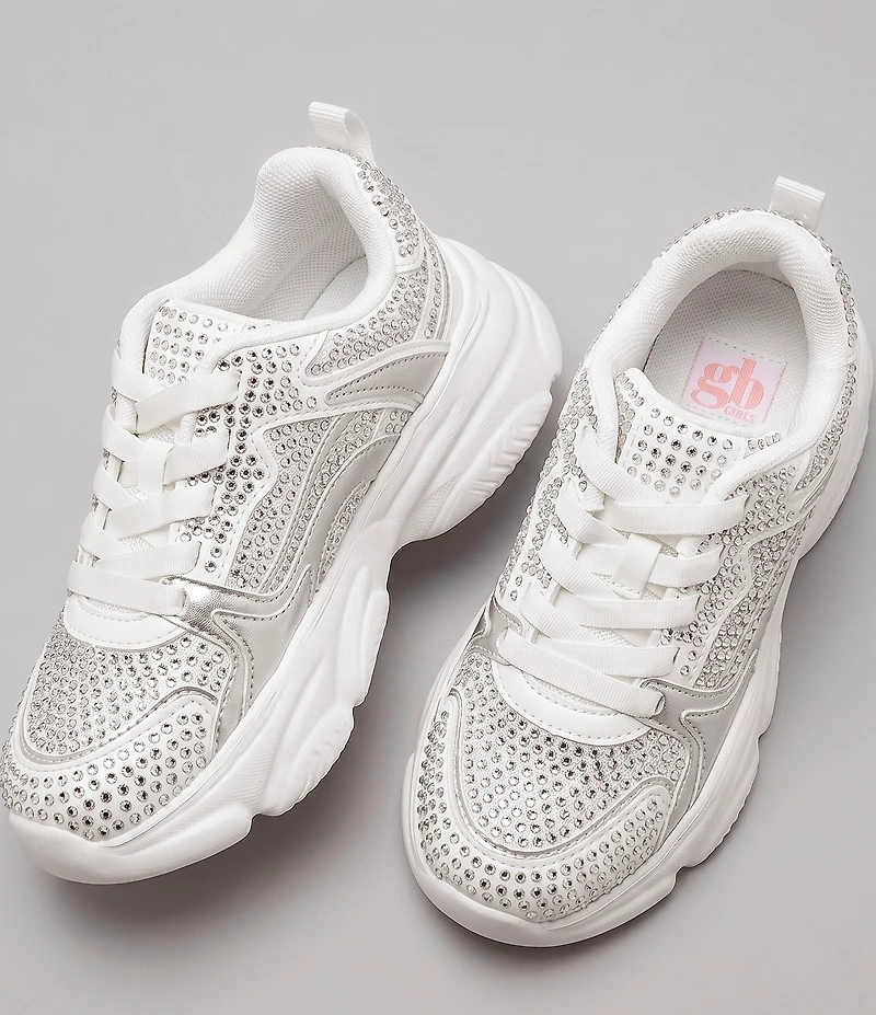 GB Girls' Dylyn Rhinestone Embellishment Sneakers (Youth)