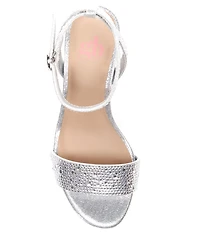 GB Girls' Ellie-Girl Rhinestone Platform Dress Sandals (Toddler)