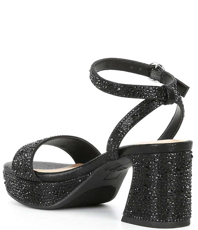 GB Girls' Ellie-Girl Rhinestone Platform Dress Sandals (Toddler)