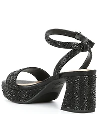 GB Girls' Ellie-Girl Rhinestone Platform Dress Sandals (Toddler)