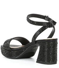 GB Girls' Ellie-Girl Rhinestone Platform Dress Sandals (Youth)