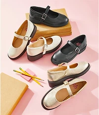 GB Girls' Iona-Girl Leather Mary Jane Loafers (Youth)