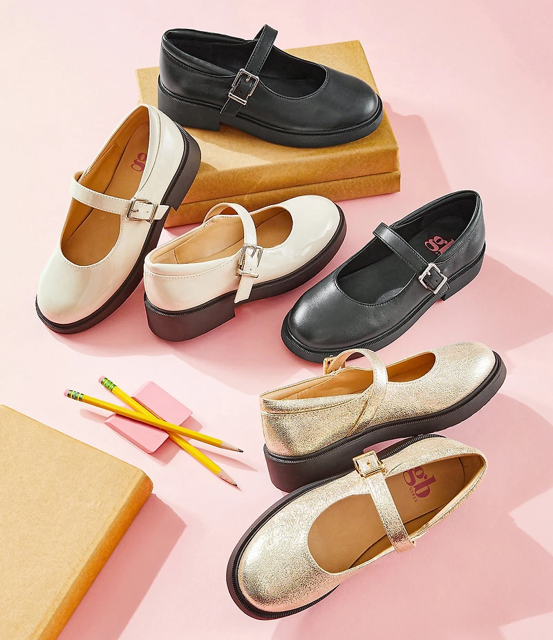 GB Girls' Iona-Girl Patent Mary Jane Loafers (Youth)