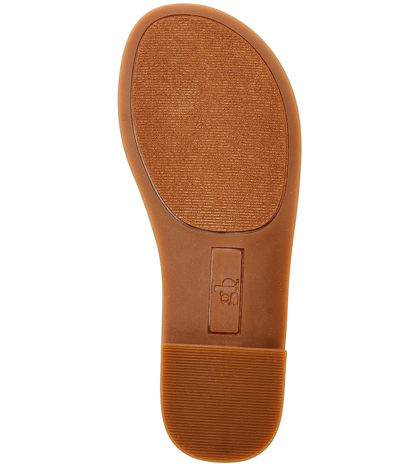 GB Girls' Jaxx Vinyl Mismatched Rhinestone Slide Sandals (Youth)