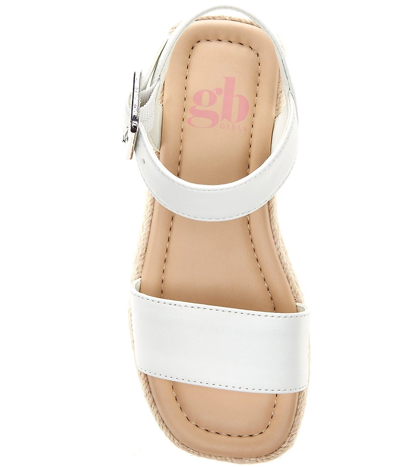 GB Girls' Keegan Leather Espadrille Flat Sandals (Infant)