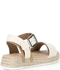 GB Girls' Keegan Leather Espadrille Flat Sandals (Infant)