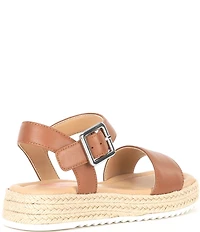 GB Girls' Keegan Leather Espadrille Flat Sandals (Infant)