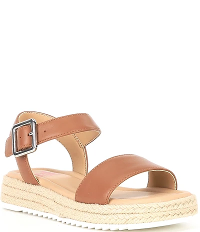 GB Girls' Keegan Leather Espadrille Flat Sandals (Toddler)