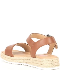 GB Girls' Keegan Leather Espadrille Flat Sandals (Toddler)