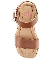 GB Girls' Keegan Leather Espadrille Flat Sandals (Toddler)