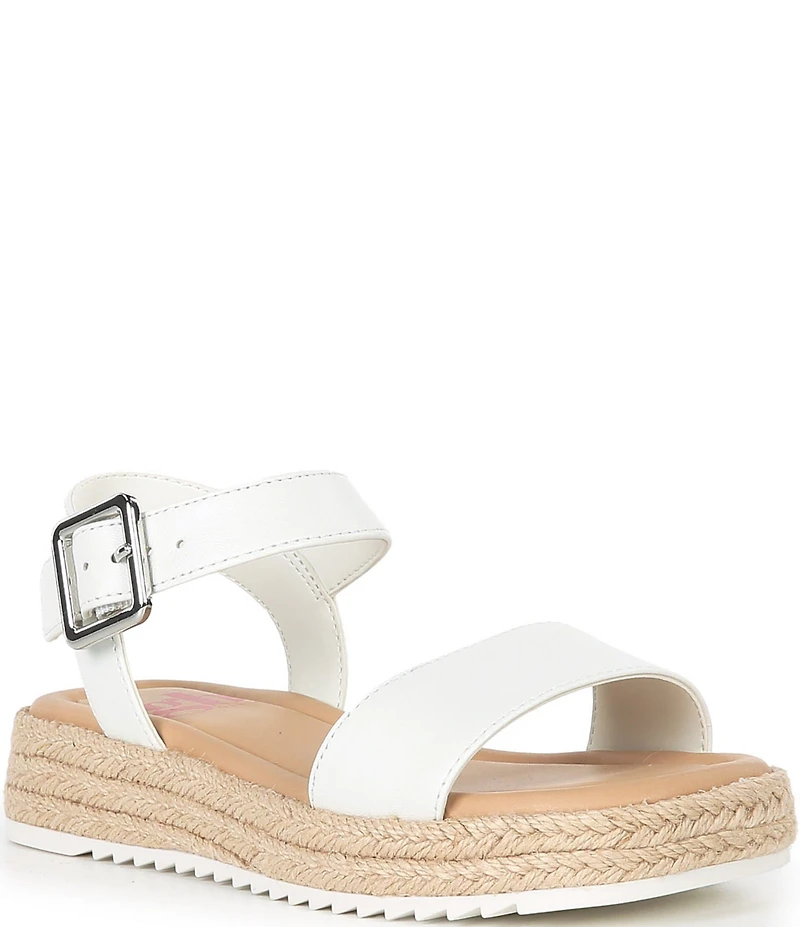 GB Girls' Keegan Leather Espadrille Flat Sandals (Toddler)