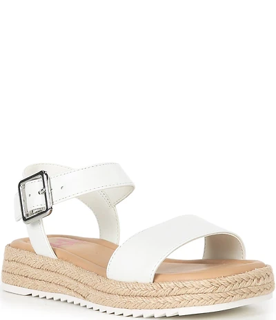 GB Girls' Keegan Leather Espadrille Flat Sandals (Toddler)