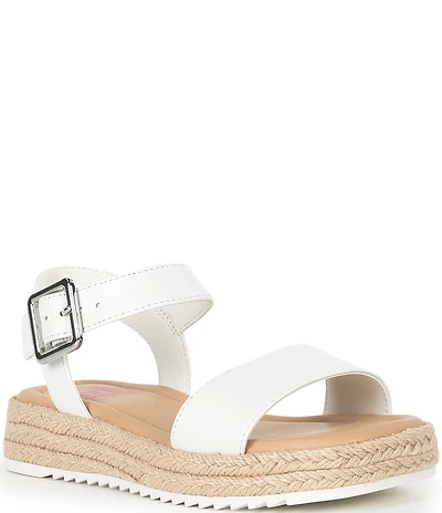 GB Girls' Keegan Leather Espadrille Flat Sandals (Youth)