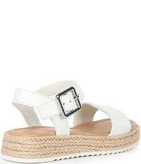 GB Girls' Keegan Leather Espadrille Flat Sandals (Youth)
