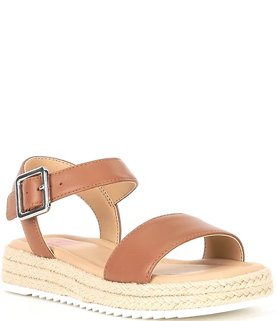 GB Girls' Keegan Leather Espadrille Flat Sandals (Youth)
