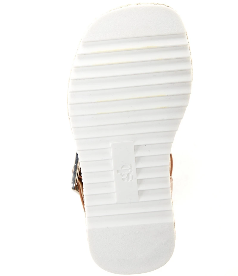 GB Girls' Keegan Leather Espadrille Flat Sandals (Youth)