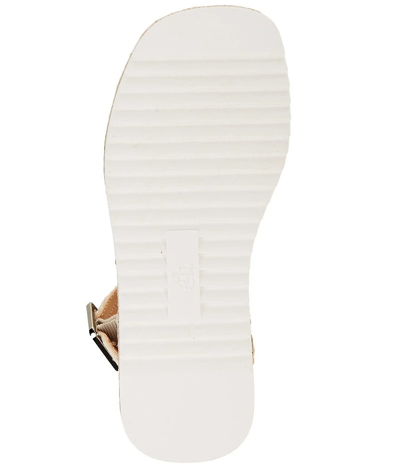 GB Girls' Keegan Woven Leather Espadrille Flat Sandals (Infant)