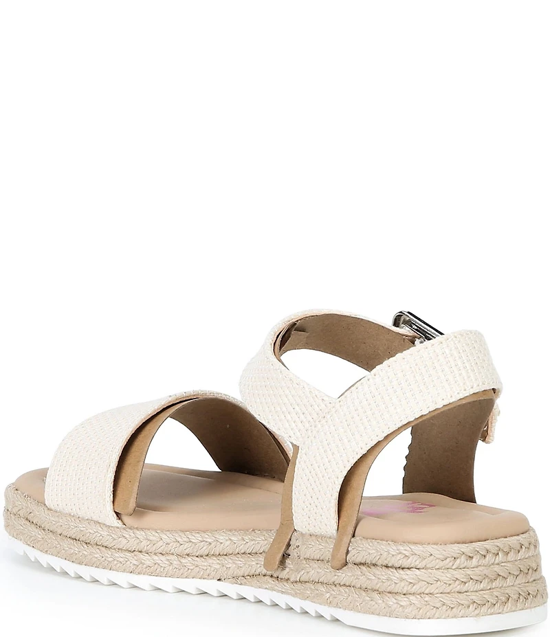 GB Girls' Keegan Woven Leather Espadrille Flat Sandals (Toddler)