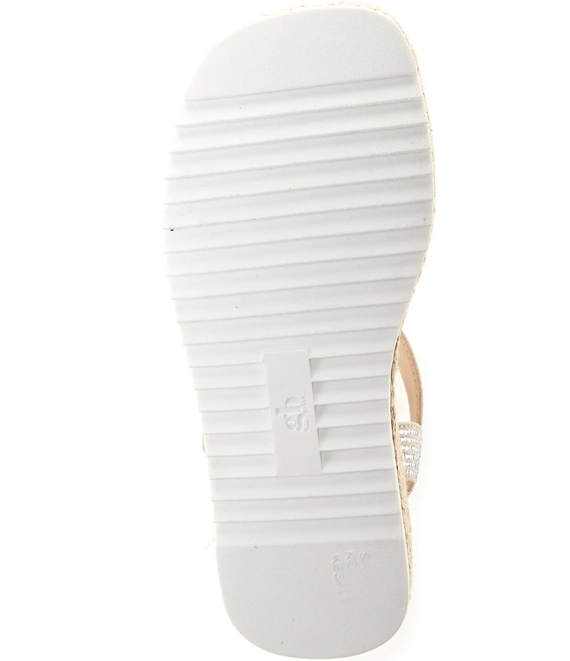GB Girls' Keegan 2 Rhinestone Embellished Espadrille Flat Sandals (Infant)