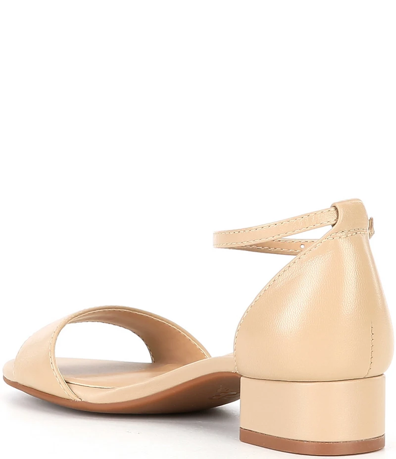 GB Girls' Leather Ankle Strap Block Heel Family Matching Dress Sandals (Toddler)