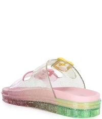 GB Girls' Lycia Jelly Ombre Glitter Sandals (Toddler)