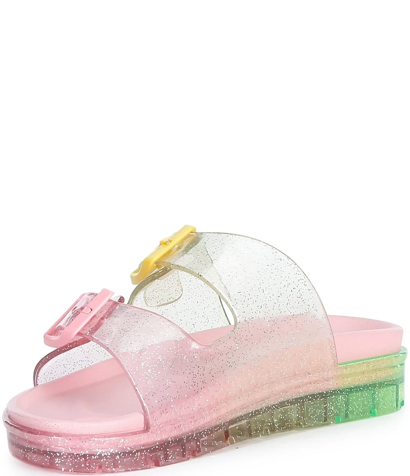 GB Girls' Lycia Jelly Ombre Glitter Sandals (Toddler)