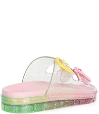 GB Girls' Lycia Jelly Ombre Glitter Sandals (Youth)