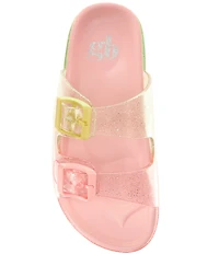GB Girls' Lycia Jelly Ombre Glitter Sandals (Youth)