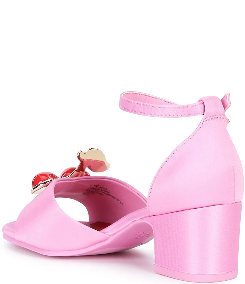 GB Girls' Pariss Satin Ankle Strap Dress Sandals (Toddler)