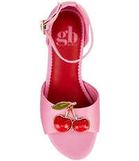 GB Girls' Pariss Satin Ankle Strap Dress Sandals (Toddler)