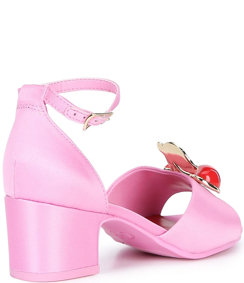 GB Girls' Pariss Satin Ankle Strap Dress Sandals (Youth)