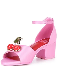 GB Girls' Pariss Satin Ankle Strap Dress Sandals (Youth)