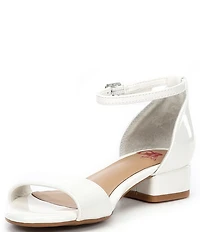 GB Girls' Patent Ankle Strap Block Heel Dress Sandals (Toddler)