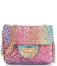 GB Girls Rainbow Glitter Crossbody Handbag
