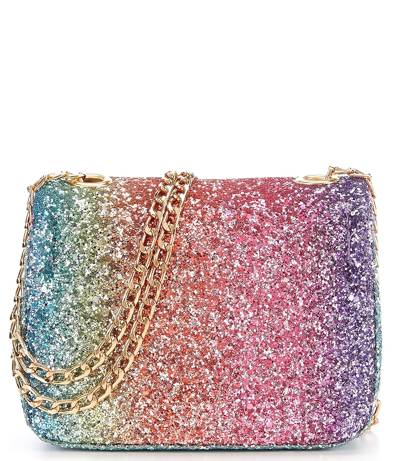 GB Girls Rainbow Glitter Crossbody Handbag