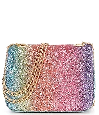 GB Girls Rainbow Glitter Crossbody Handbag