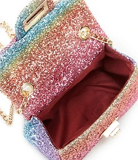 GB Girls Rainbow Glitter Crossbody Handbag