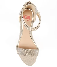 GB Girls' Roniiee Rhinestone Ankle Strap Family Matching Dress Sandals (Toddler)