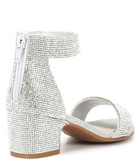 GB Girls' Roniiee Rhinestone Ankle Strap Family Matching Dress Sandals (Youth)