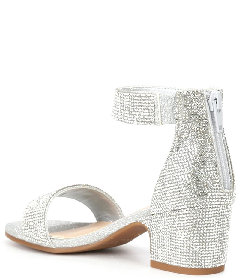 GB Girls' Roniiee Rhinestone Ankle Strap Family Matching Dress Sandals (Youth)