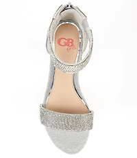 GB Girls' Roniiee Rhinestone Ankle Strap Family Matching Dress Sandals (Youth)