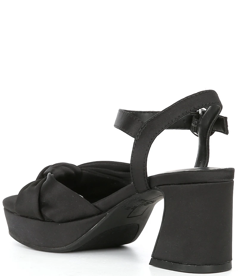 GB Girls' Sadie-Girl Satin Half Bow Family Matching Dress Sandals (Youth)