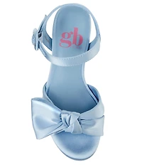 GB Girls' Sadie-Girl Satin Half Bow Family Matching Dress Sandals (Youth)