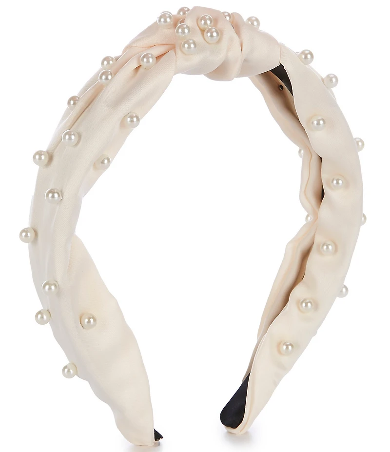 GB Girls Satin Pearled Headband