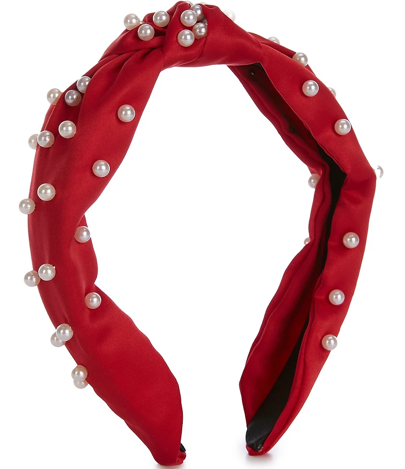 GB Girls Satin Pearled Headband